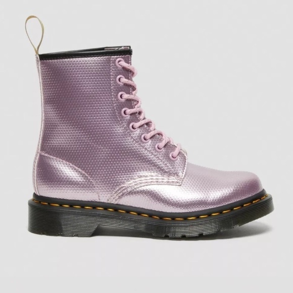 Dr. Martens VEGAN 1460 METALLIC EMBOSS LACE UP BOOTS - Picture 6 of 7